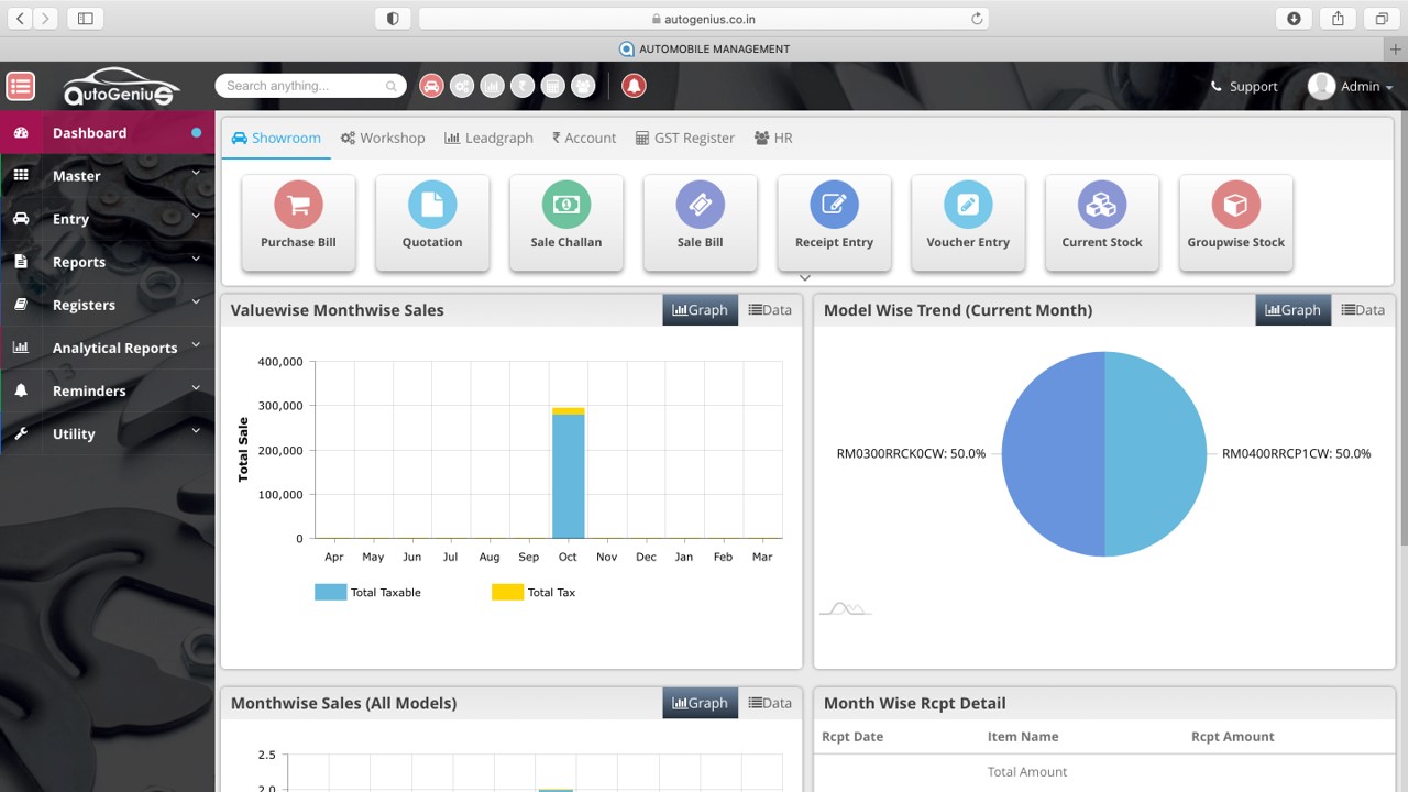 screenshot of Auto Genius